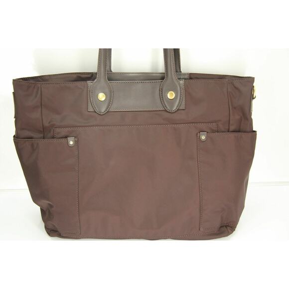 Marc Jacobs by Brown Preppy Nylon Eliz-a-baby Tote bag Shopper Logo - Picture 7 of 10